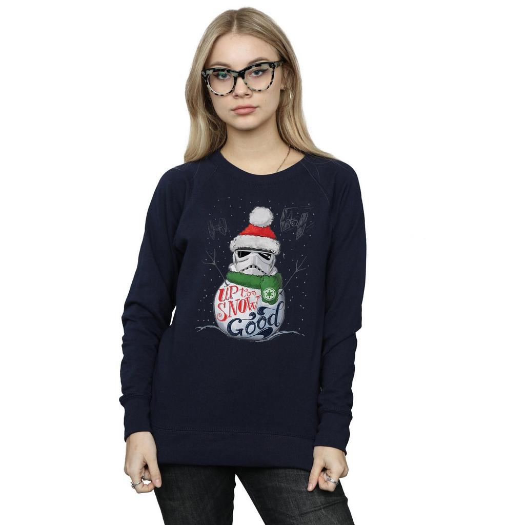 STAR WARS Womens/Ladies Stormtrooper Up To Snow Good Sweatshirt