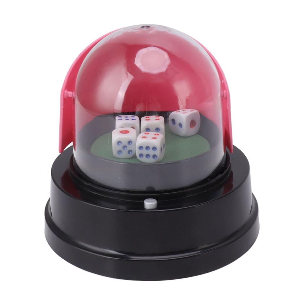 Automatisk tärningskopp PP Elektrisk skakande tärningsrulle Koppset med 5 tärningar för KTV Pub Bar Fest