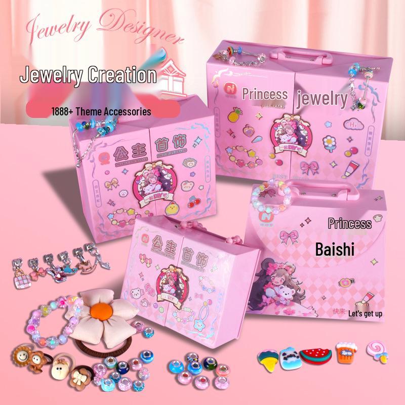 

DIY Princess Jewelry Box: Educational Pretend Play Set for Girls Gift Handbag