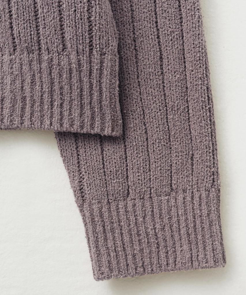 Seteo Faro Oversized Boucle Cardigan Vintage Purple (Type C)