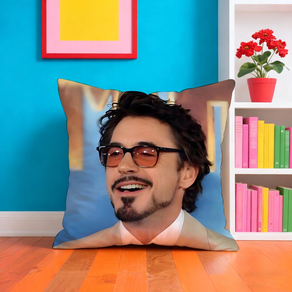 Robert DDowney Jr RAPPER Pillow Case Pillow Case Plush Fabric Soft Double Sided Print Home Sofa High Quality Cushion