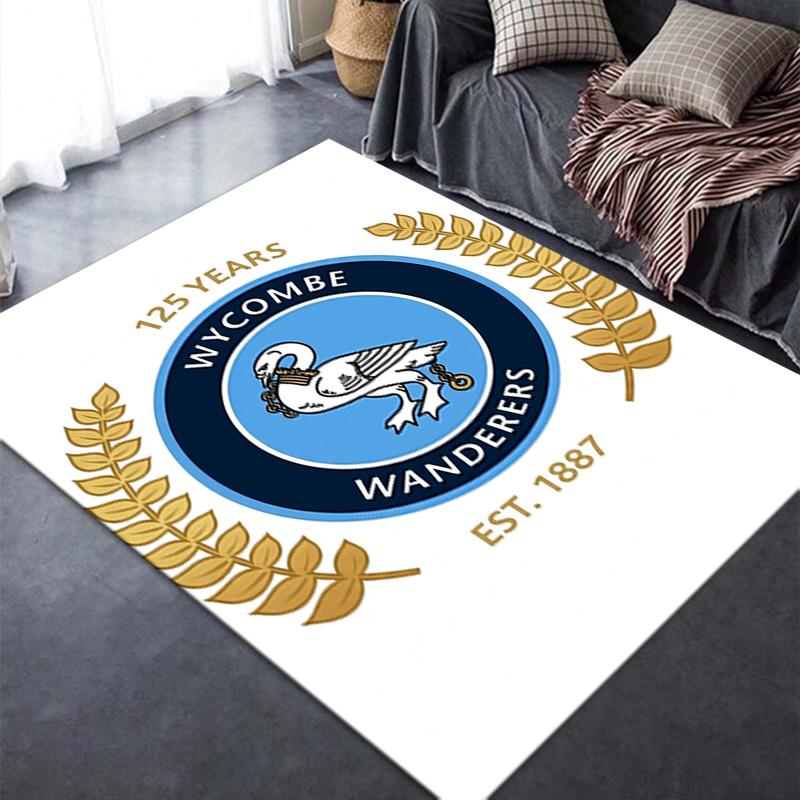 Wycombe Wanderers Fc Carpet Rug For Living Room Bedroom Home Sofa Decorationkids Play Nonslip Floor Mat