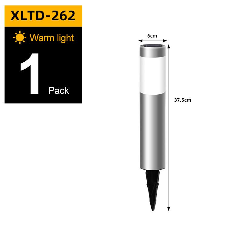 Solar Stainless Steel 3-LED Modern Waterproof Outdoor Garden Lamp