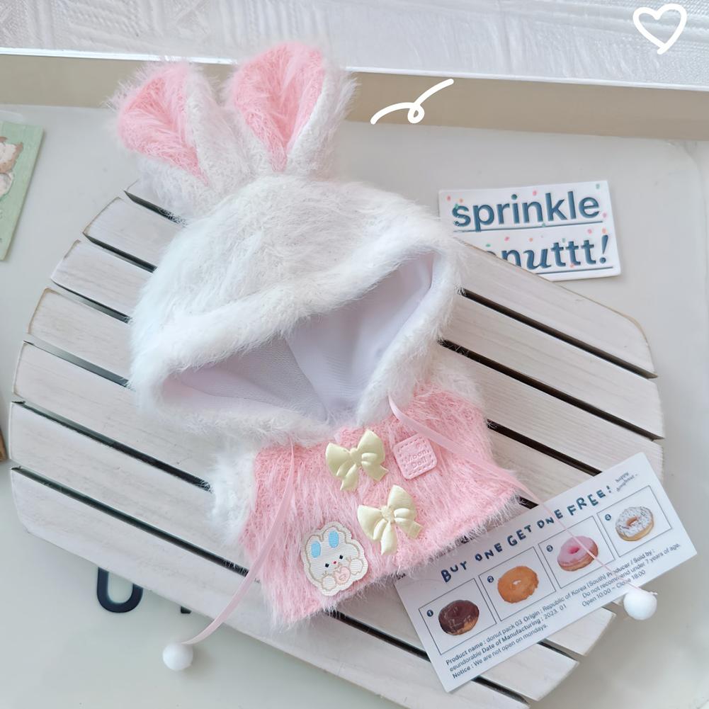 For 17cm Labubu Doll Clothes Fashion Soft Coat Doll Clothes Color Match Pants Dolls Accessories Cute Decoration Little Clothes