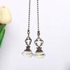 2PCS Bronze Crystal Pendant Home Decoration Car Trim Ceiling Fan Chain Extender Crystal Prism Drop Lamp Pendants