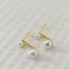 Retro Pearl Stud Earrings for Women - Simple, Elegant, and Luxurious Niche Design