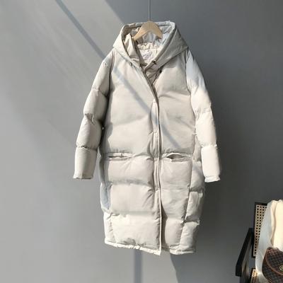 Winter Lazy Hooded Jacket Women Oversized Long Coat Thicker Cotton Casual Outwear