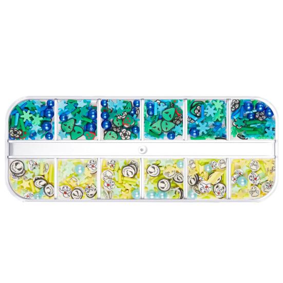 1 Box Nail Sequins Ultra-Thin Bright Color Shiny Visual Effect Enhance Atmosphere Soft Clay Halloween Themed