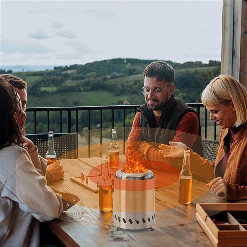 Good-Smokeless Wood Portable Bonfire Mini Fire Pit Tabletop Stove Portable Mini Stove Fire Pit