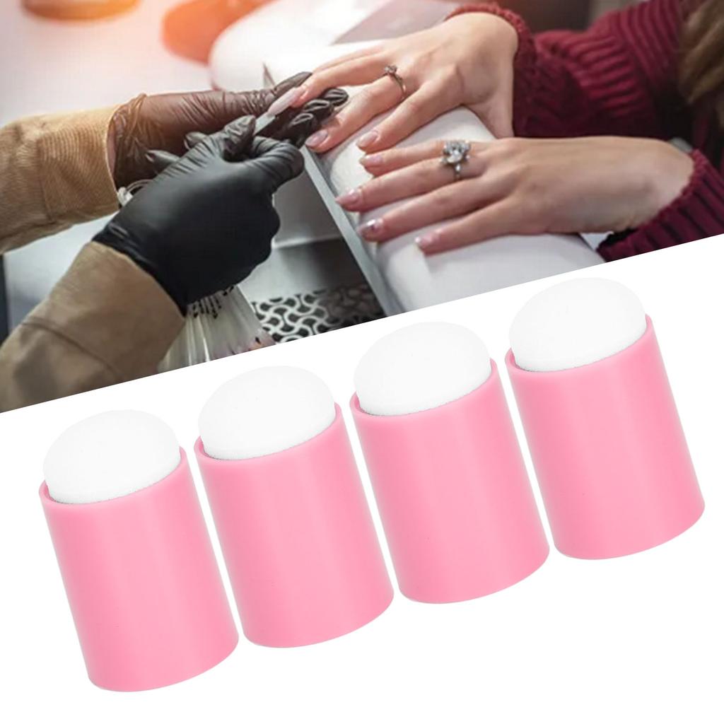 50pcs Ink Pad Smudge Sponge Multipurpose Soft Flexible Lightweight Finger Sponge Daubers for Home Nail Salon