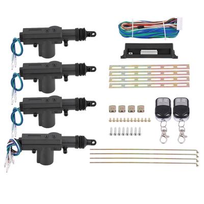 12V 4 Door Car Power Door Lock Unlock Remote Kit 2 Keyless Entry Auto Central Locking System