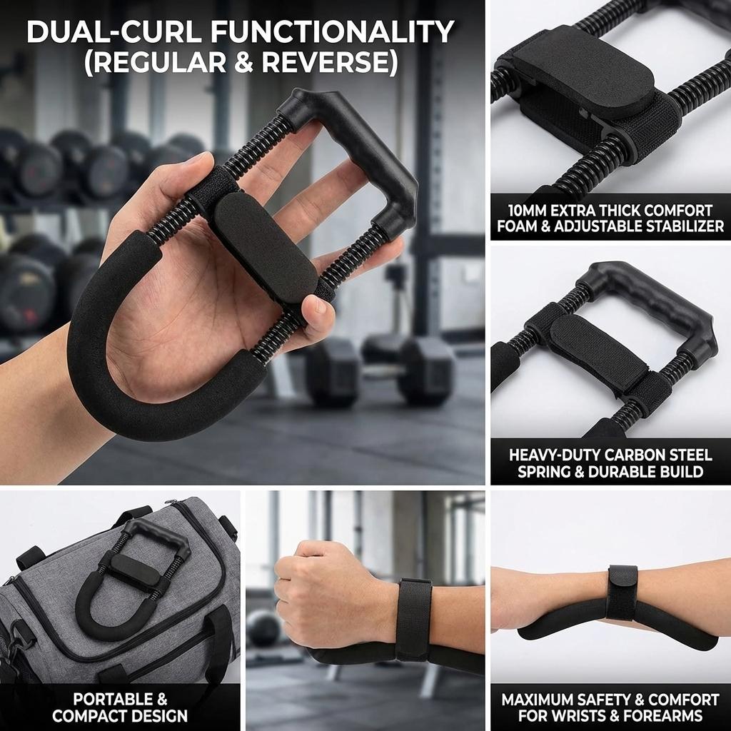 Adjustable Hand Gripper  Portable Forearm  Wrist Strengthener Perfect Strength Training Gear for Home  Gym Workouts