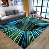 3D Vortex Illusion Carpet for Living Room Home Decorations Sofa Table Large Area Rugs Bedroom Bedside Foot Mat Non-slip Doormat