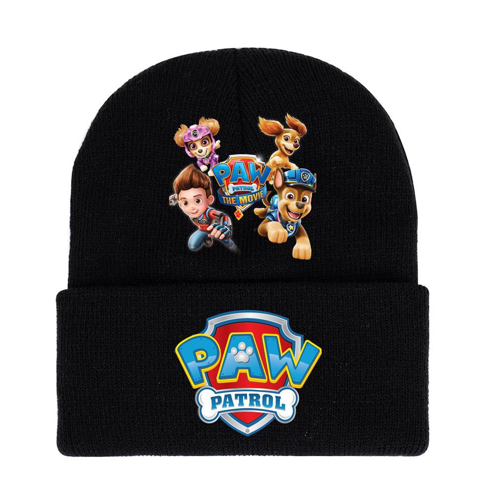 Paw Patrol Unisex Knitted Hat: 2024 Autumn/Winter Trendy Outdoor Warm Knit