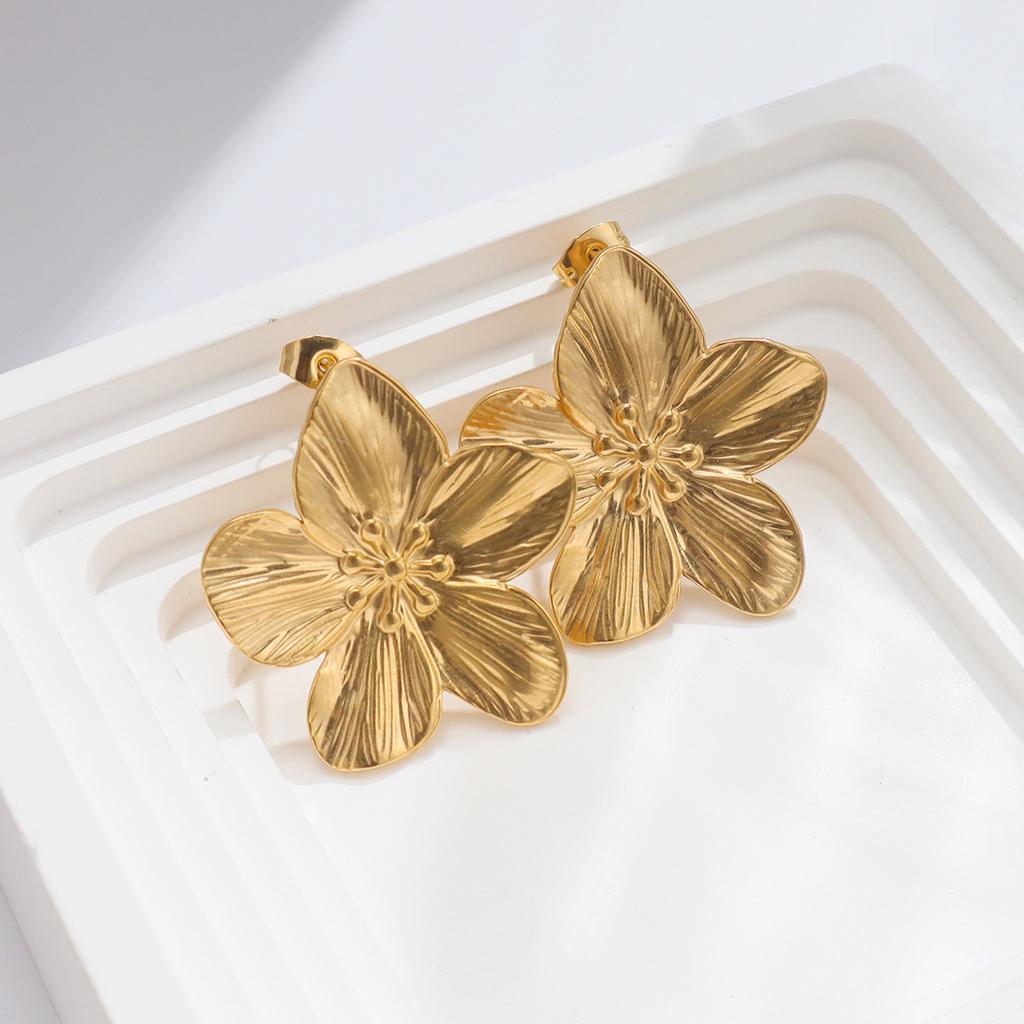 RAKOL Trendy 316L Stainless Steel Butterfly Stud Earring Charm 18K Gold Plated High Quality Statement Waterproof Jewelry Gift