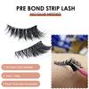 RED SIREN Self Adhesive Eyelashes 3Pairs/Pack Natural Look Half Faux Mink Lashes Long Lasting Press On Cat Eye Lashes Makeup