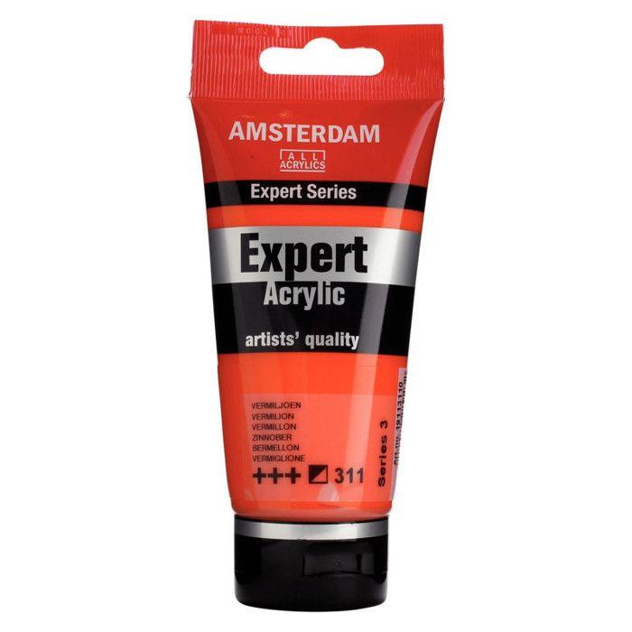 Peinture Acrylique - Royal Talens - AMSTERDAM EXPERT - 75ml - Vermillon - Mat