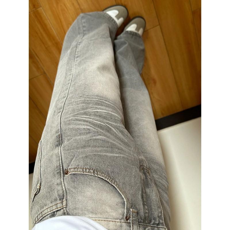 Koreanische Mode Denim Hosen Frau Harajuku Kpop Streetwear Hosen Stil Frühling Vintage Baggy Jeans Plus Größe