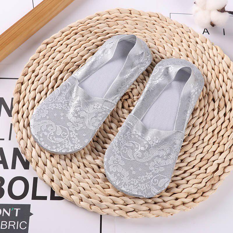 Fashion Women Girls Summer Socks Style Lace Flower Short Sock Antiskid Invisible Ankle Socks Seamless Lady Socks Cheap Socks