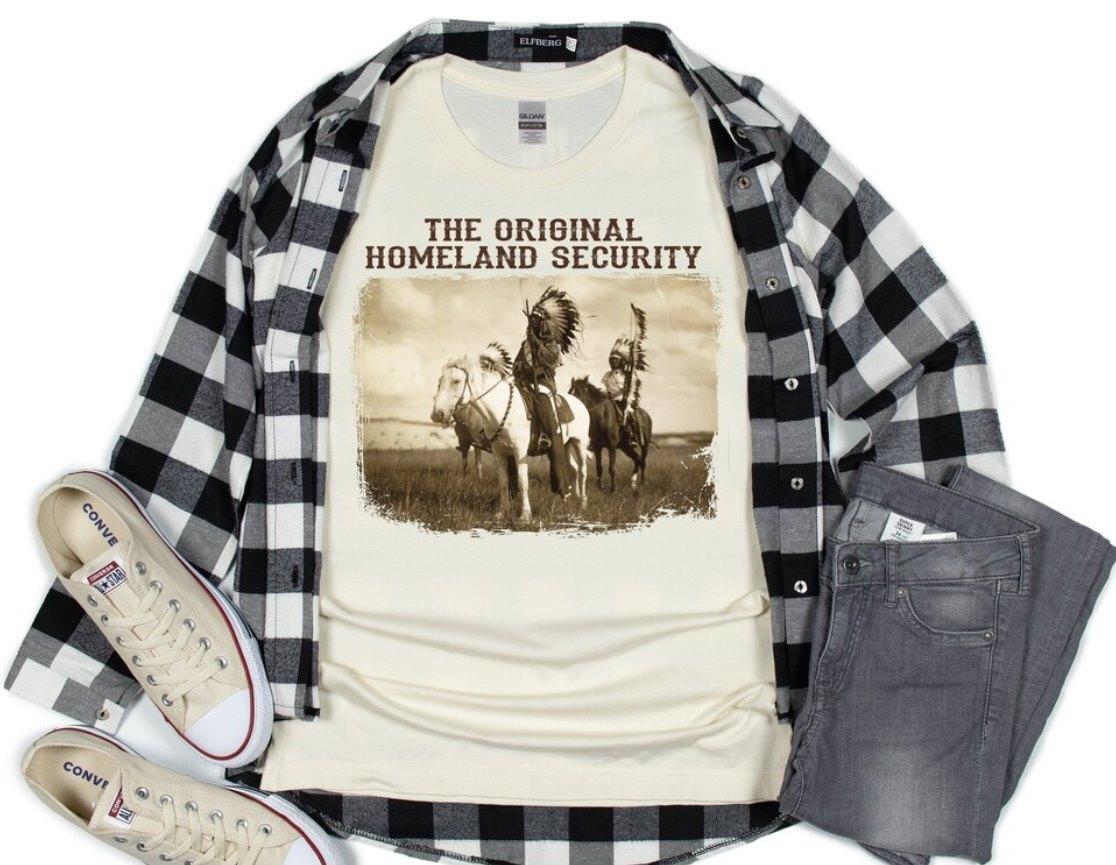 Футболка коренных американцев The Original Homeland Security Tee Коренной американец S