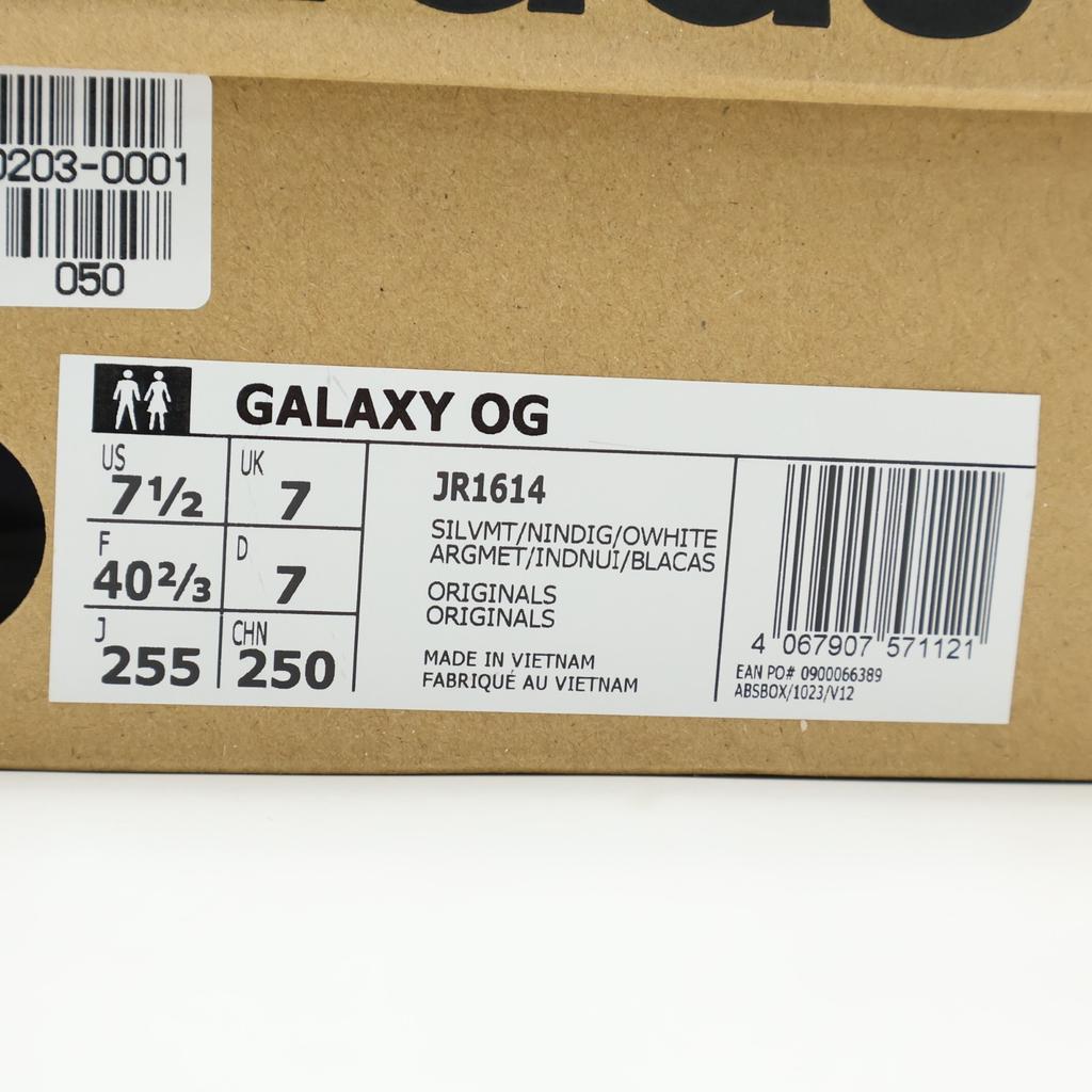 JR1614 Adidas Originals Galaxy OG Silver Metallic Night Indigo Off White (Men's)