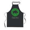 Kitchen Apron - PLANETEE - Bull - Black - 90x60 Cm - Printed In France