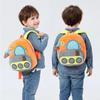 Plush Cartoon Excavator Backpack 2-4 Years Old Kids Small School Bag Kids Engineering Backpack