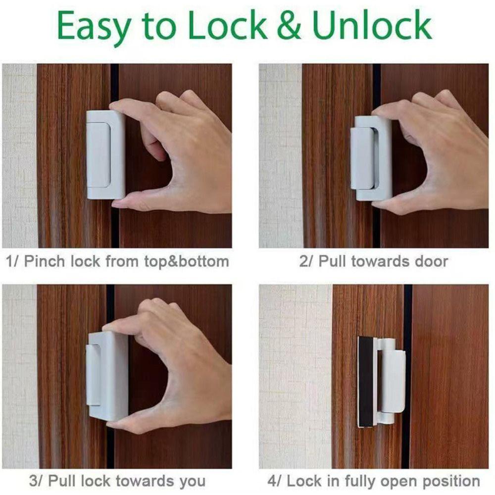 Easy to Install Door Reinforcement Lock Aluminum Zinc Zinc Alloy Childproof Door Lock Night Protection