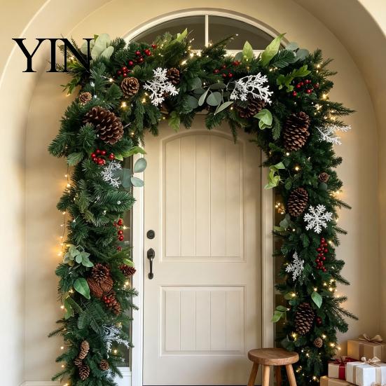 Appendi Decorazioni Stagionali per Porte d'Ingresso, Asta Regolabile per Ghirlande di Natale, Lunghezza 23.6"-59", Robusta, Senza Danni alla Porta, Supporto per Ghirlande, Festività, Appendi, No