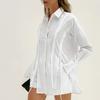 French Lapel Lace-up Long-sleeved Elastic Hot Pants Casual Suit 1116 European and American Summer Fashion New Two-piece Set