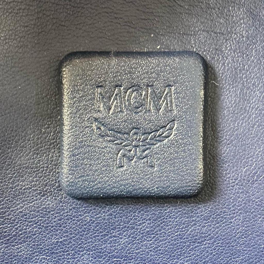 MCM Stark Sidestuds Visetos MMK65VE37WT001 Backpack Â· Daypack white unisex Small size used