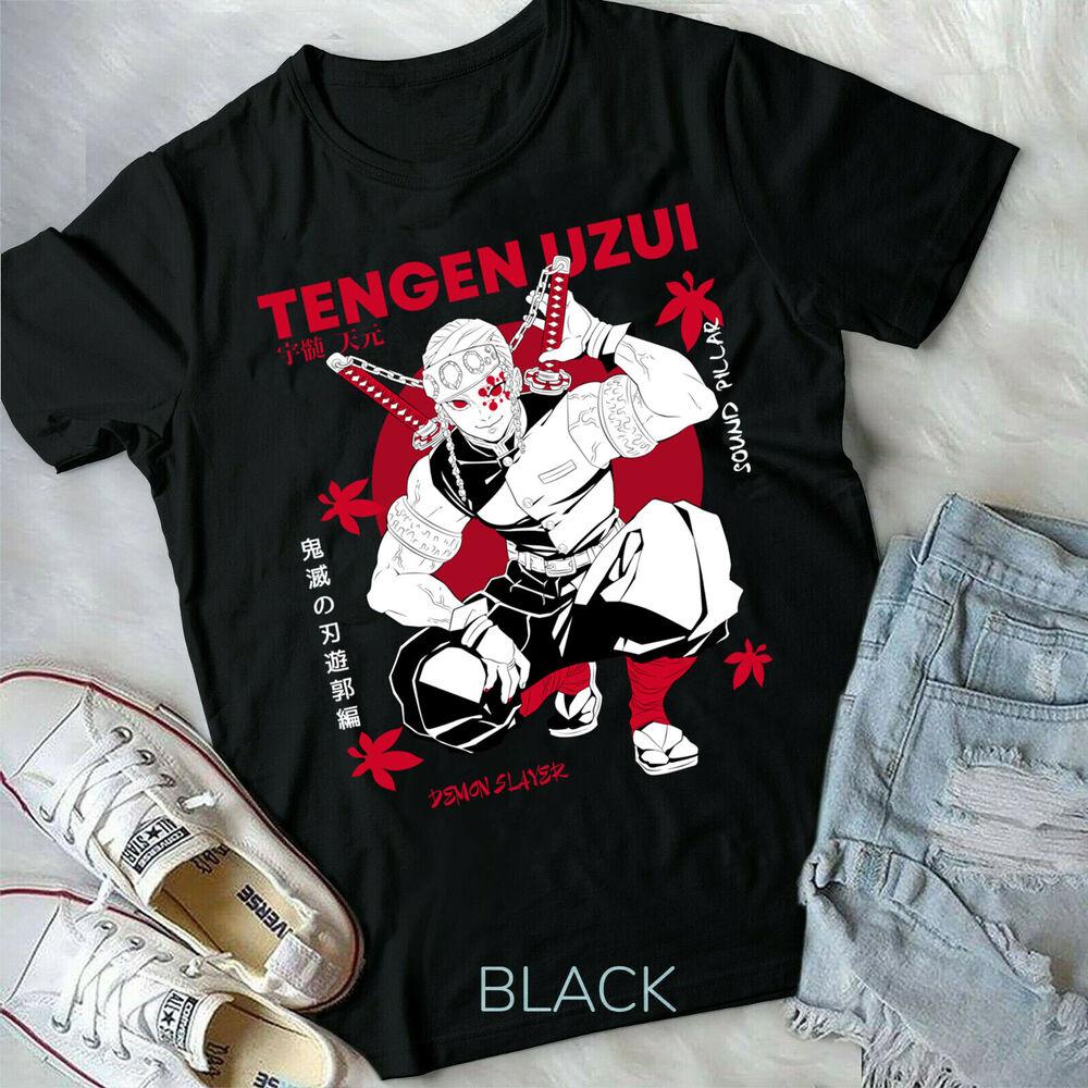 

Tengen Uzui Kimetsu no Yaiba,Black, New Unisex Shirt size L