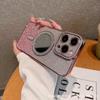New iPhone18 mobile phone case electroplating flash drill 17 magnetic charging mirror Apple 15 Pro Max protective case