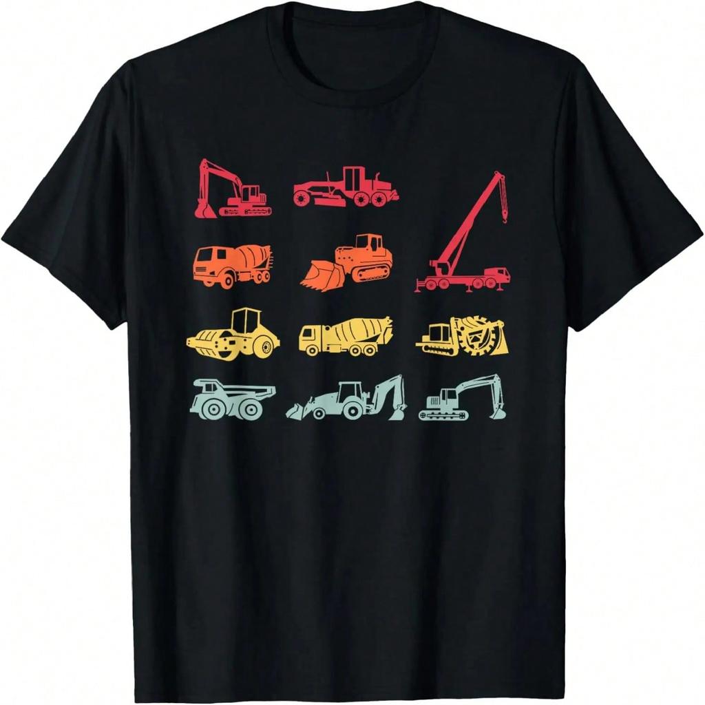 Vintage Construction Equipt Heavy Equipt Operator T-Shirt