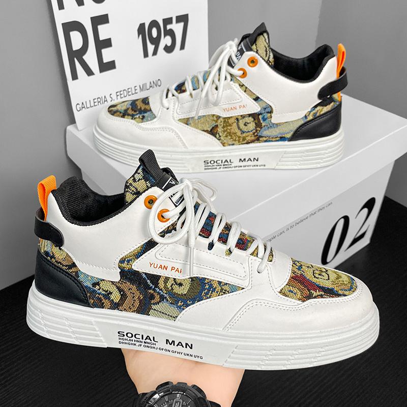 Fashion Walking Vulcanized Sneakers Male Street Style Canvas Sneakers Male New Flat Casual Shoes For Men