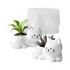 Kitten Flowerpot Silicone Mold Professional Silicone Candle Cup Mould For Handmade Candle Container Soap Plant Flowerpot