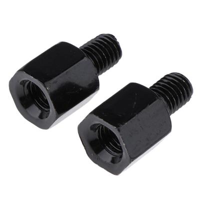Shiwaki 2-piece Motorcycle Mirror Adapter Height Adjustment Spacer for Mirrors [Positive 0.3 Inch To