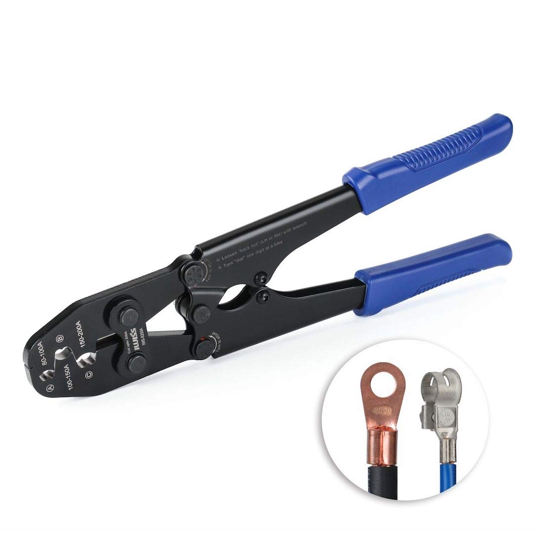 

IWISS Terminal Crimping Compatible with IWS-8200A Open-Type Pliers, 25.0-38.0mm² синий