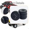 4 Pieces Tires Ld18499 Ld18401 Replacement Part Easy Installation Model DIY Spare