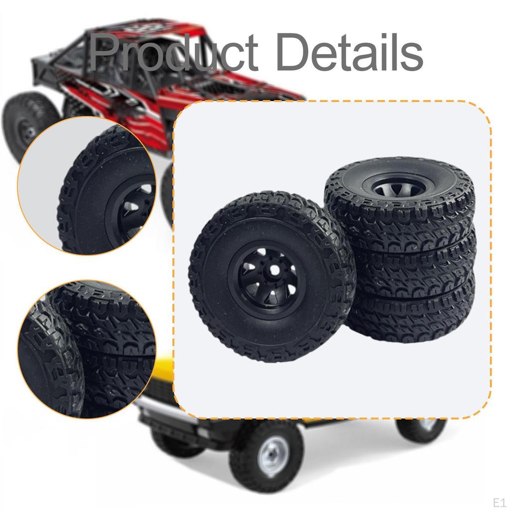 4 Pieces Tires Ld18499 Ld18401 Replacement Part Easy Installation Model DIY Spare