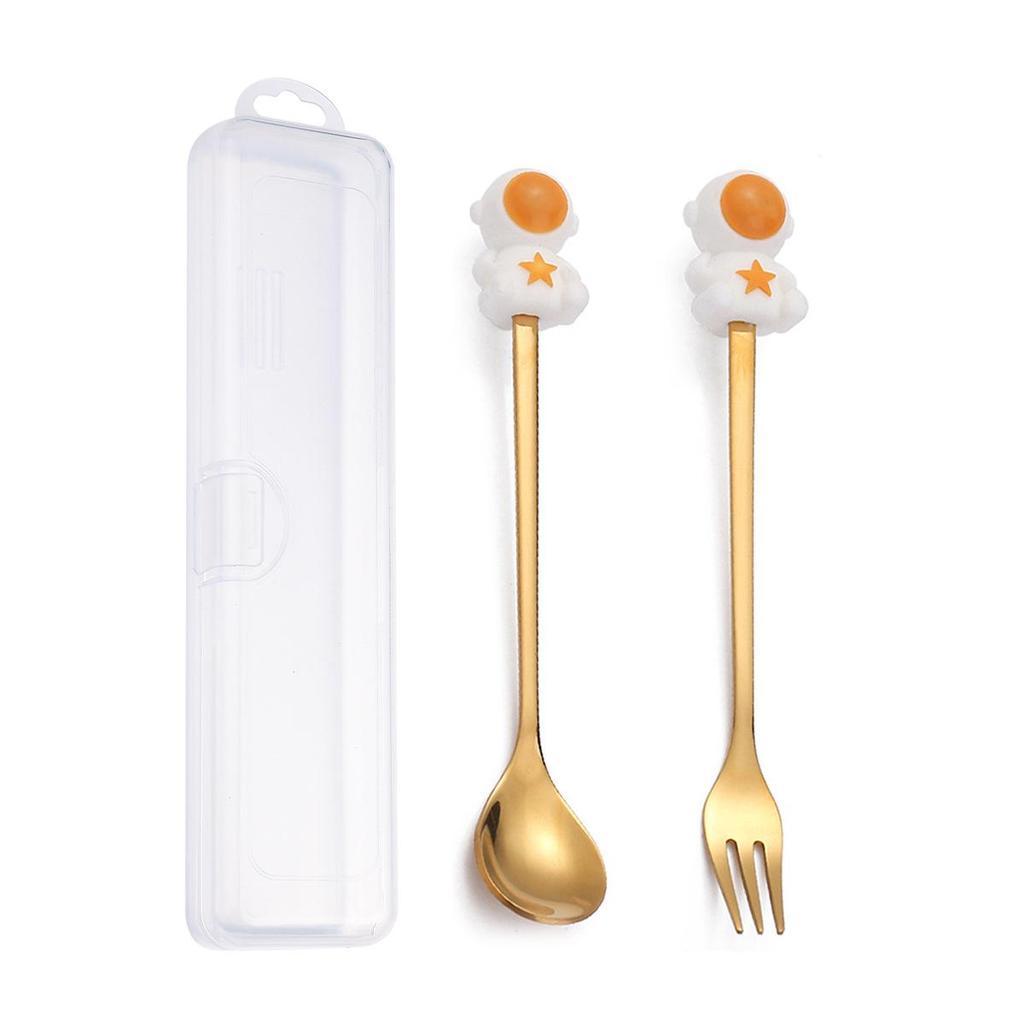 Cross-border Christmas Santa Claus Spoon Set – Cute Cartoon Coffee & Dessert Spoons, Perfect Christmas Gift.