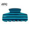 Vintage Style Hair Claw for Women Strong Grip Non-Slip Teeth Clip Striped
