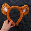 Plush Make Up Wash Face Women Hair Band Korean Style Head Hoop Hair Accessories Tiger Ear Headband