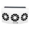 Car Exhaust Fan Solar Powered 3 Fans Ventilation Cooling Odor and Humidity Removal Auto Ventilator