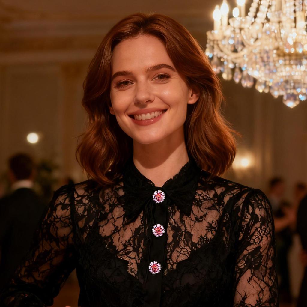 Clip On Button Covers Fancy DIY Elegant Vintage Clothing Decoration Women Blouses Cuff Link Button Cover For Grandma Women Wife