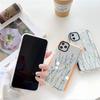 Simple Lavender Mobile Phone Case iPhone15 Summer New Transparent Case Apple 17 Anti-drop Protective Case 16 Girls