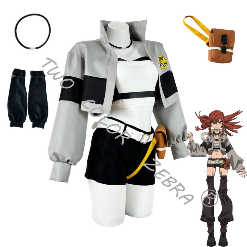 Anime Gachiakuta Guita Zanka Rudo Engine Riyo Ashwaya Amo Tamuji Cosplay Costume Props Suit Halloween Comic Con Roleplay Clothes