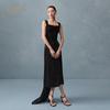 OVV Women's Square Neck Sleeveless Midi Dress