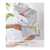 Yamazaki Jitsugyo Nail Light & Gel Nail Supplies Storage Case White Body: Approx. W26 x D21 x H23.6cm Tower Nail Storage Nail Care Accessory Storage