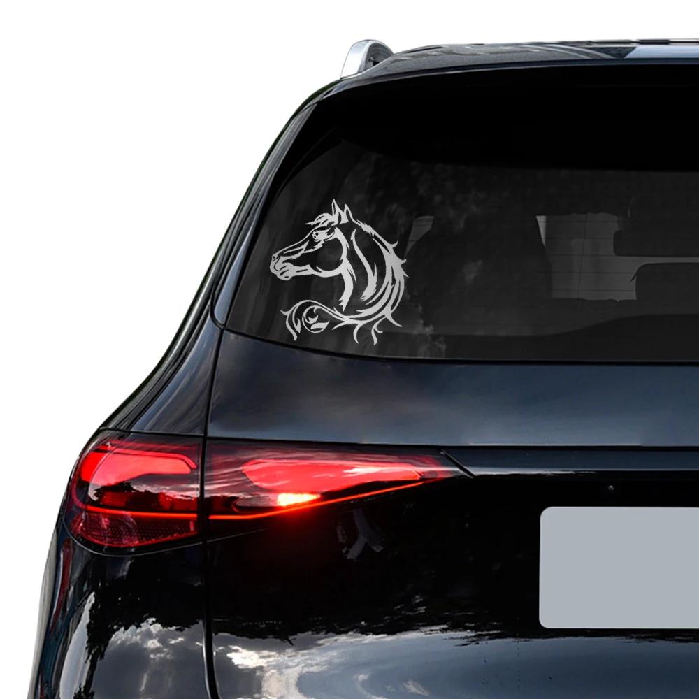 Horse Head Art Sticker Car Stickers Vinyl Decor Decal For Automobile Motorcycle Windows Trucks Bumper Auto Tuning Accessories